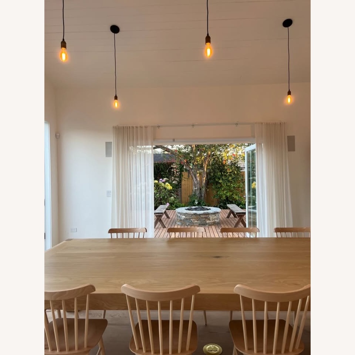 Design Within Reach Custom Farmhouse Table & Set of 12 Chairs - image-5