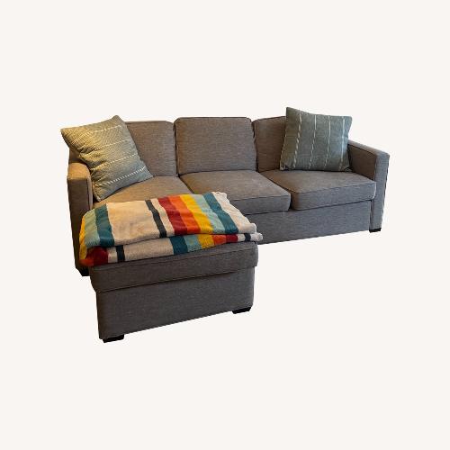 Used Crate & Barrel Queen Sofabed with Chaise for sale on AptDeco
