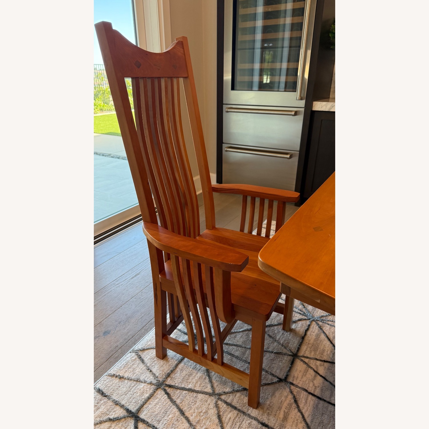 Handcrafted Amish Solid Cherry Wood Dining Set - image-3