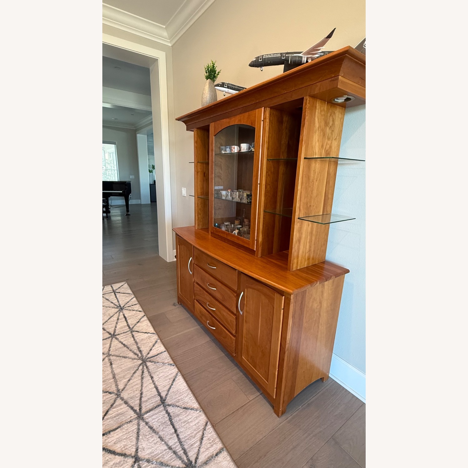 Handcrafted Amish Solid Cherry China Cabinet - image-2