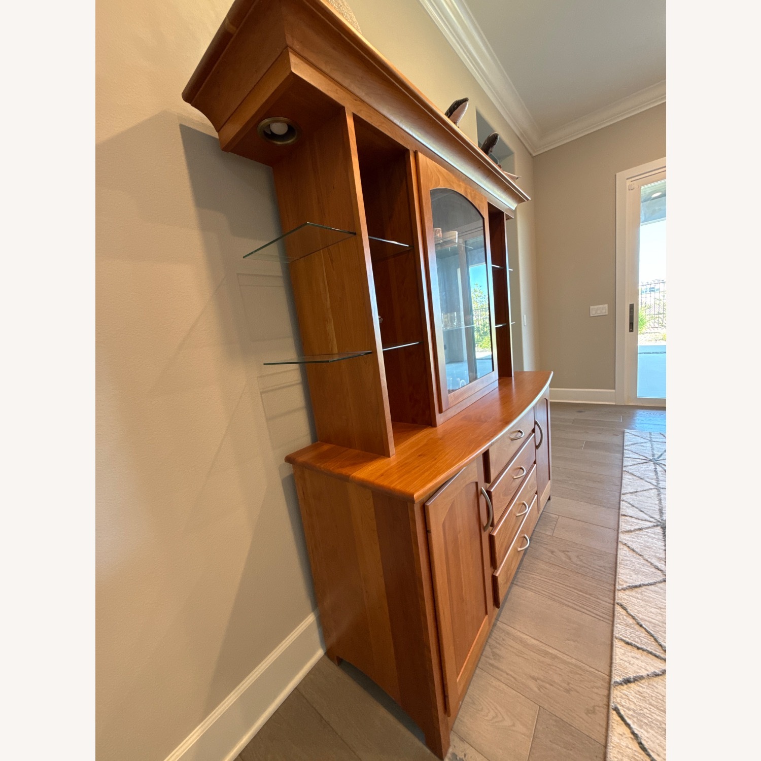 Handcrafted Amish Solid Cherry China Cabinet - image-3