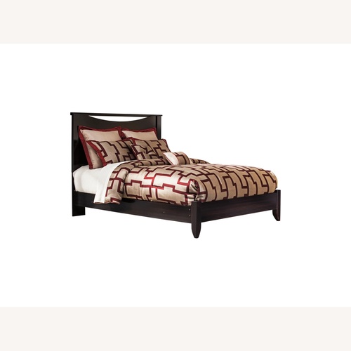 Used Ashley Furniture Espresso Queen Bed Frame for sale on AptDeco