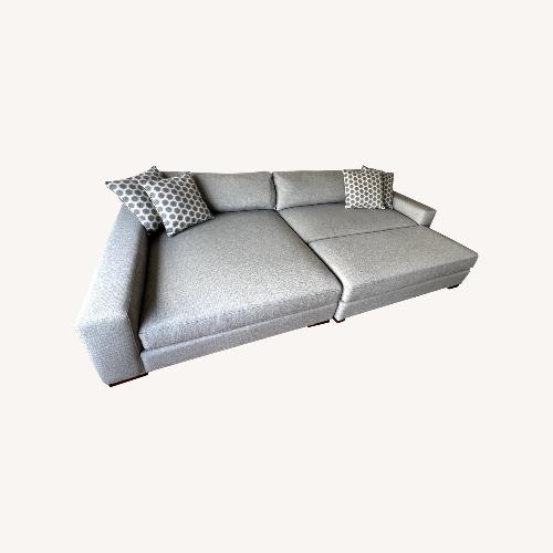 Used Hendley Fabric Sectional with Ottoman for sale on AptDeco