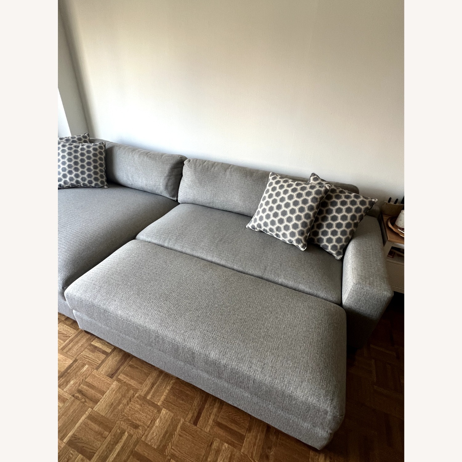 Hendley Fabric Sectional with Ottoman - image-3