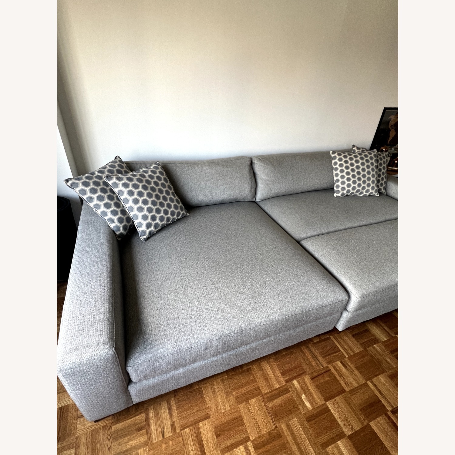 Hendley Fabric Sectional with Ottoman - image-2