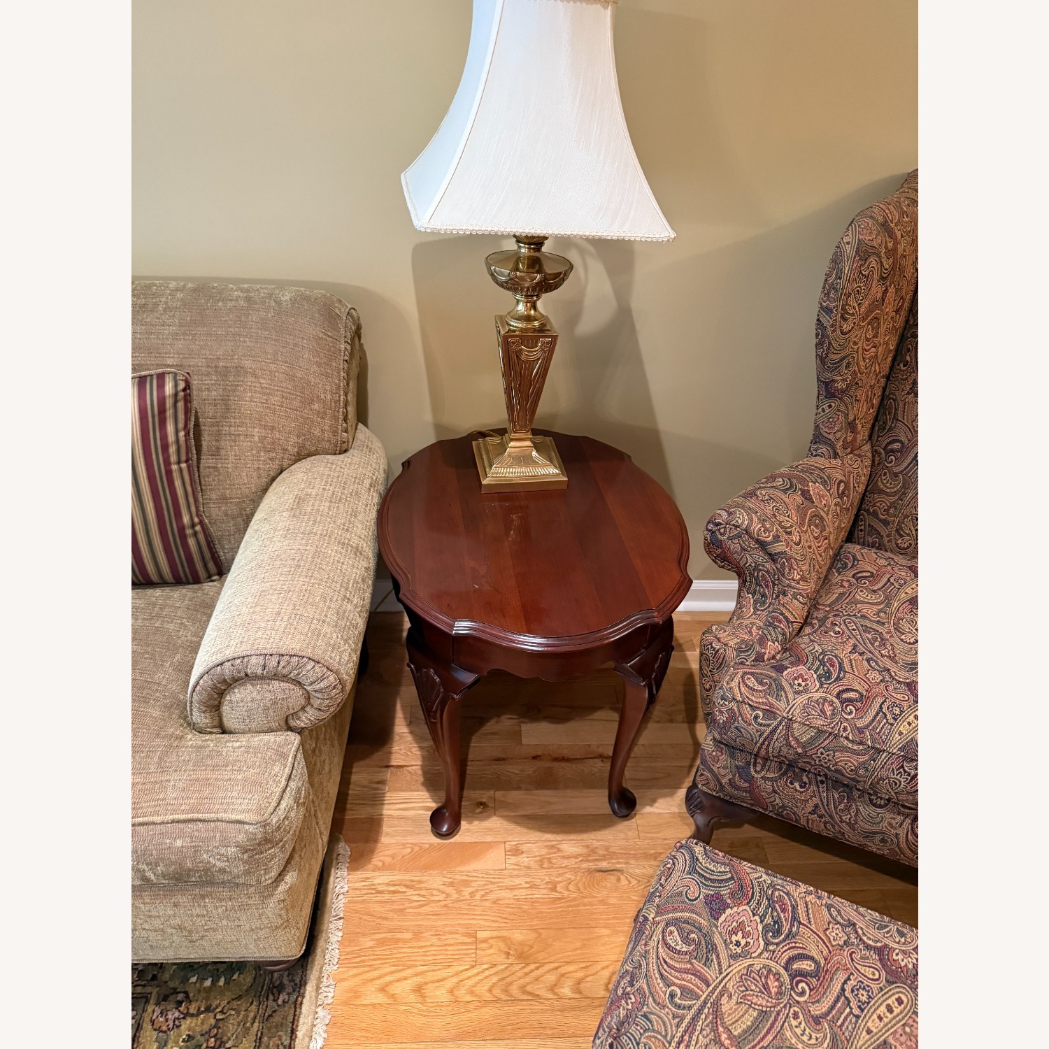 Ethan Allen Georgian Court Oval End Table - image-1