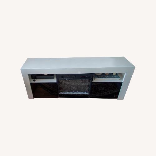 Used Wayfair TV Stand for up to 65 inch TV with Fireplace for sale on AptDeco