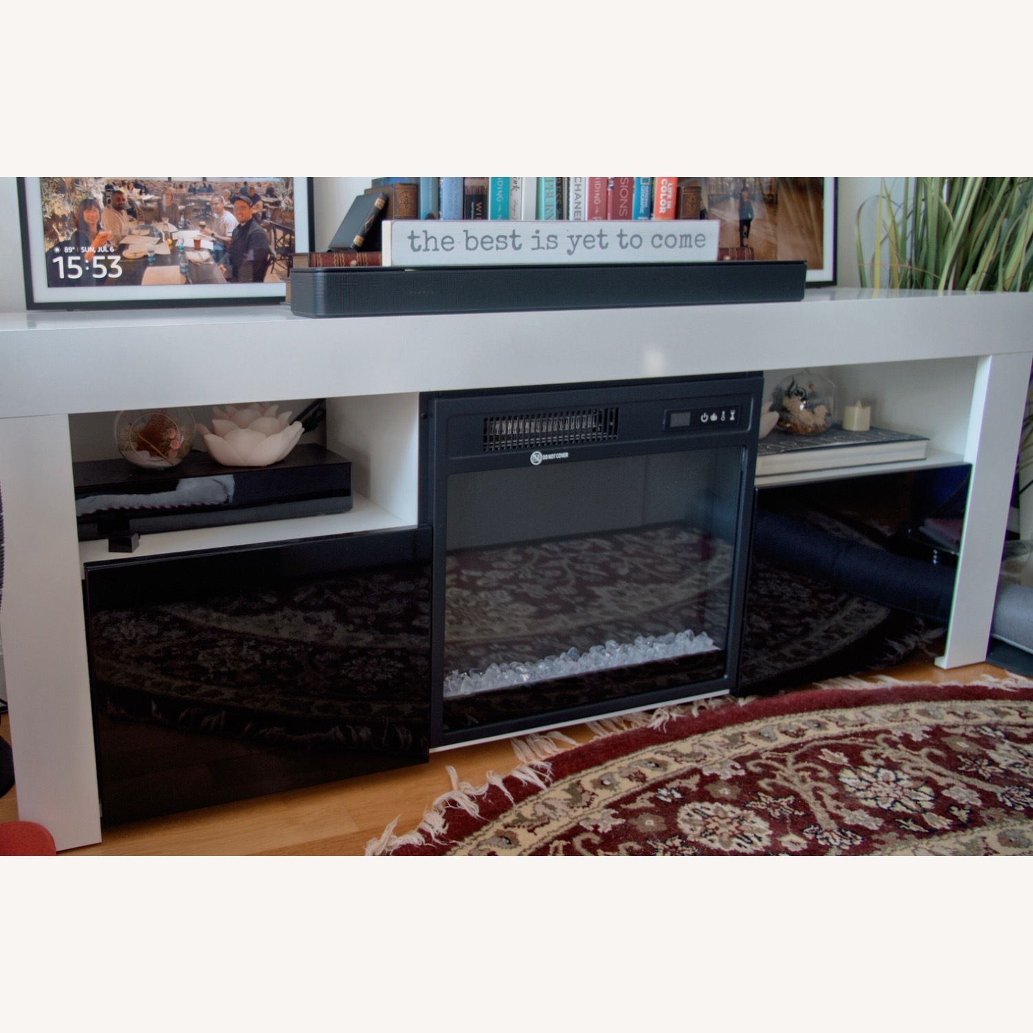 Wayfair TV Stand for up to 65 inch TV with Fireplace - image-3