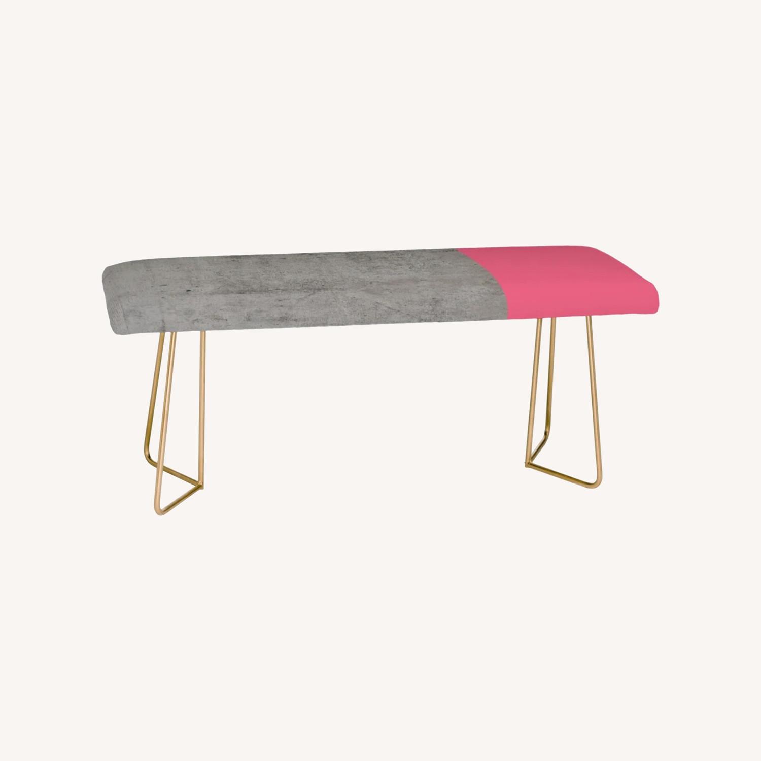 East Urban House Faux Leather Upholstered Bench - image-0