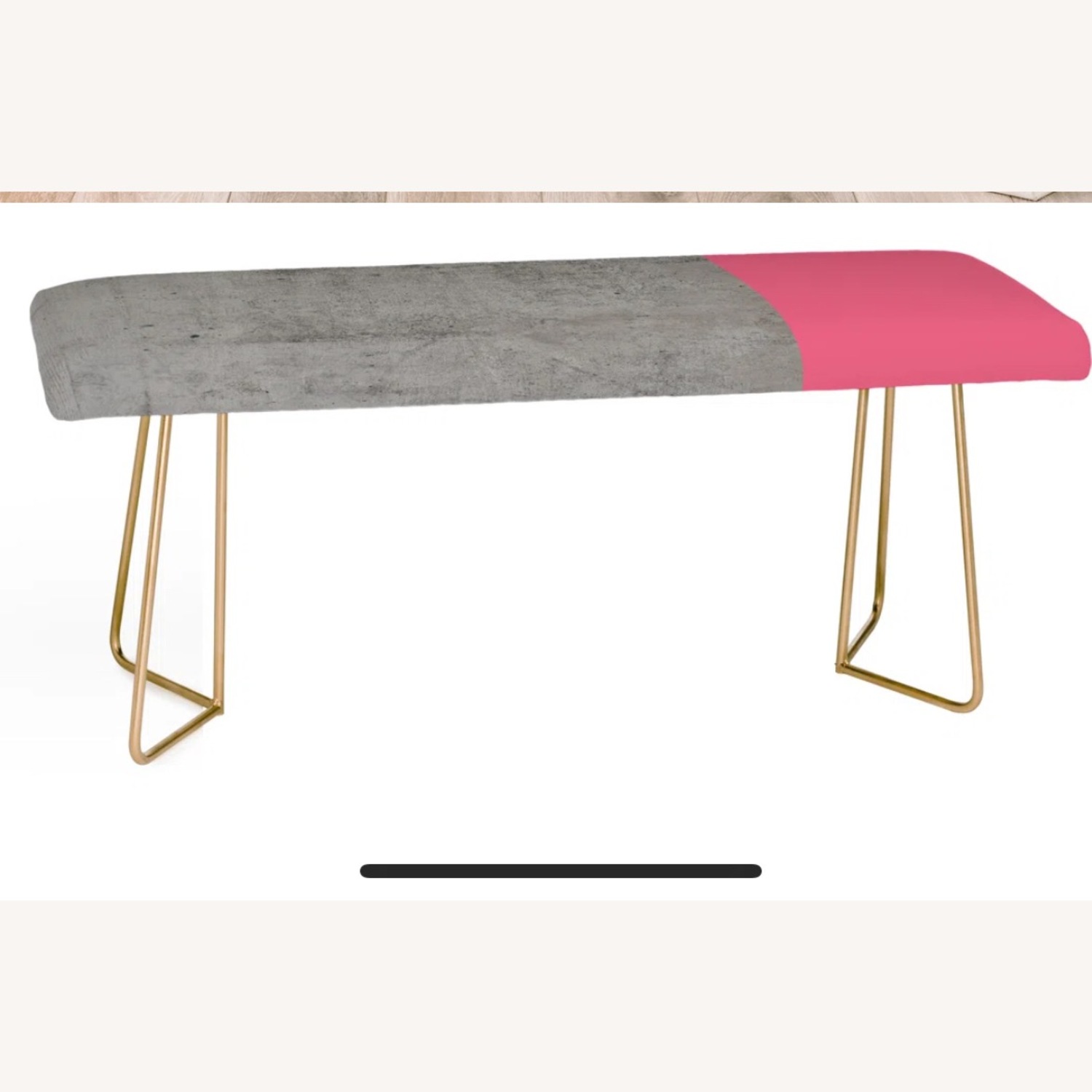 East Urban House Faux Leather Upholstered Bench - image-2