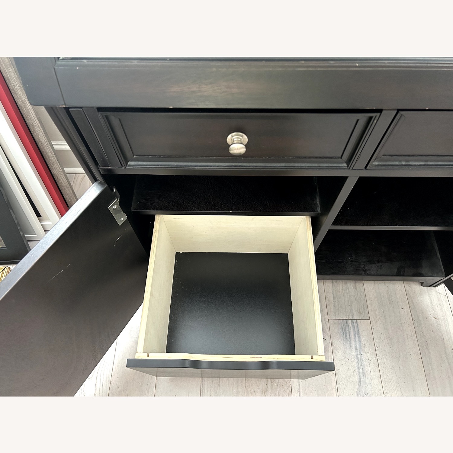 Boston Interiors Black Drop-Front Desk with Storage - image-6
