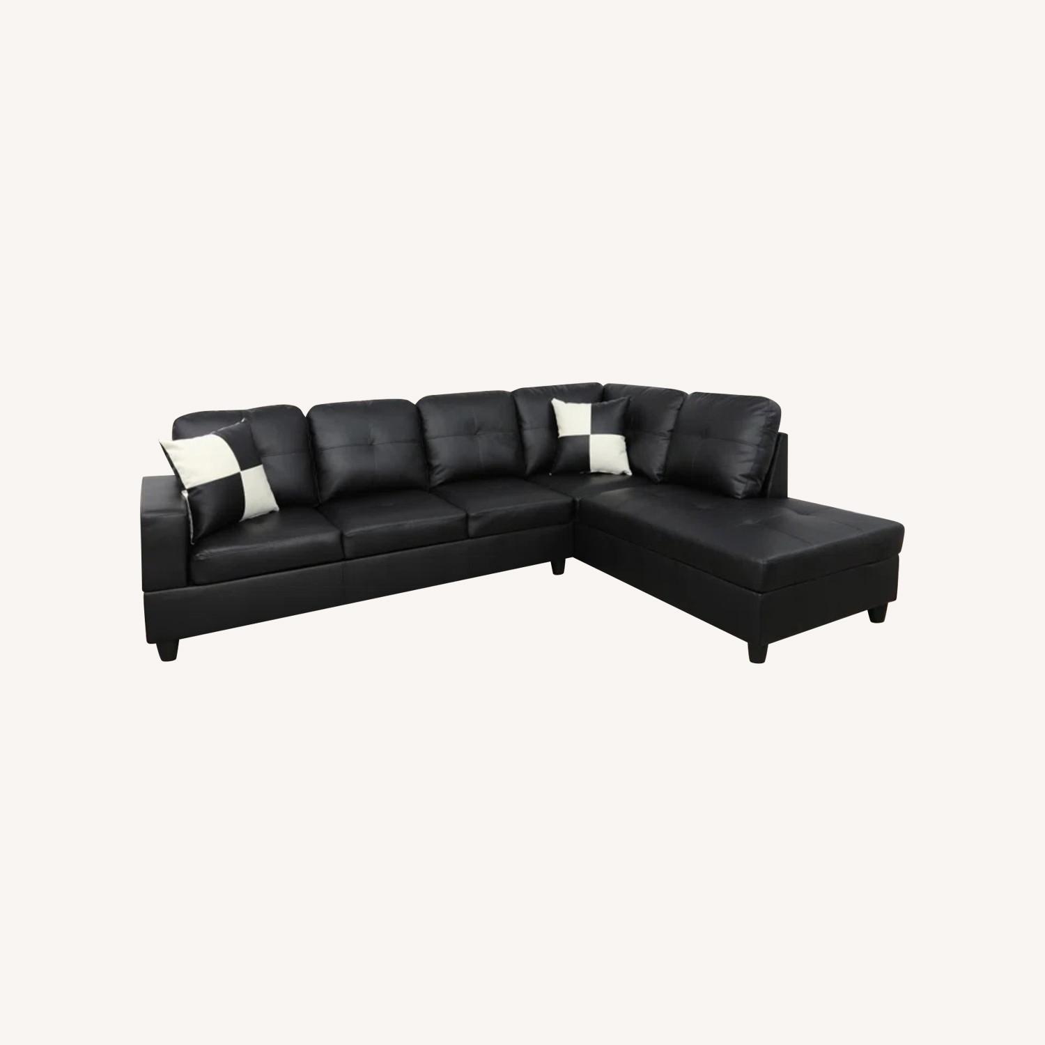 Zipcode Design Chaidez Vegan Leather Sectional - image-0