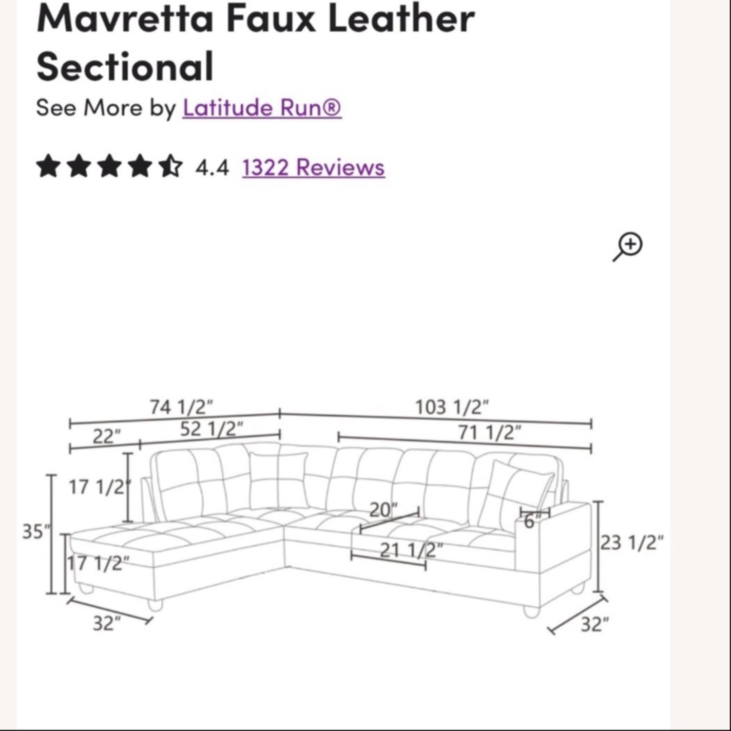 Zipcode Design Chaidez Vegan Leather Sectional - image-2