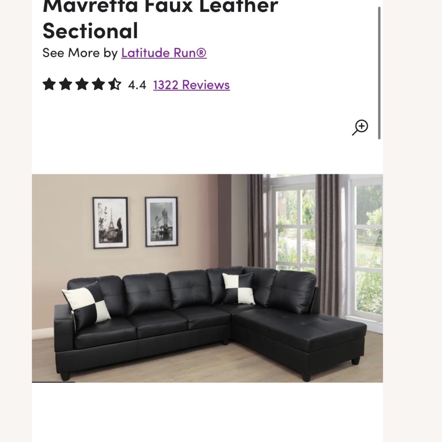 Zipcode Design Chaidez Vegan Leather Sectional - image-3