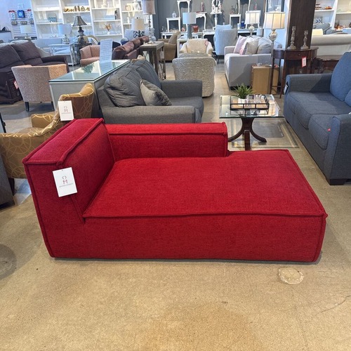 Used Modular Fabric Lounger Chaise Red for sale on AptDeco