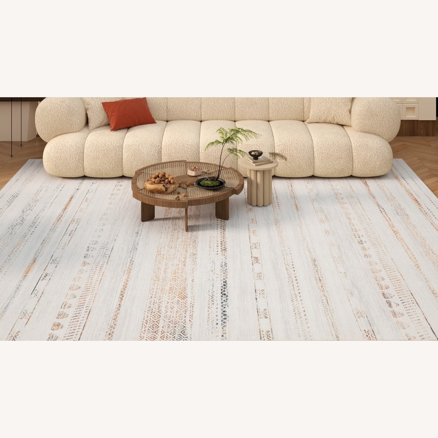 Washable Boho Moroccan Area Rug  - image-3