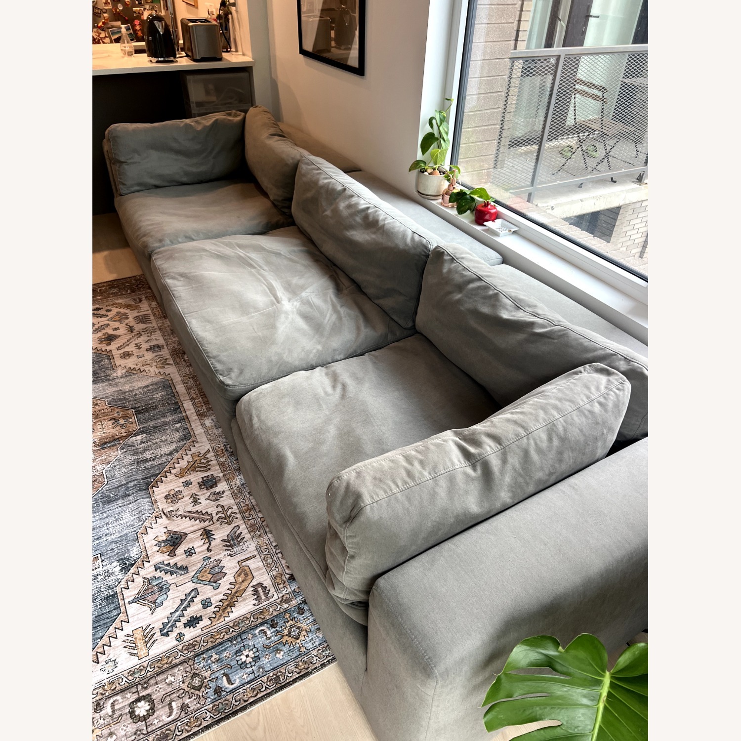 Bloom Modular Gray 3-Seater Sofa - image-6