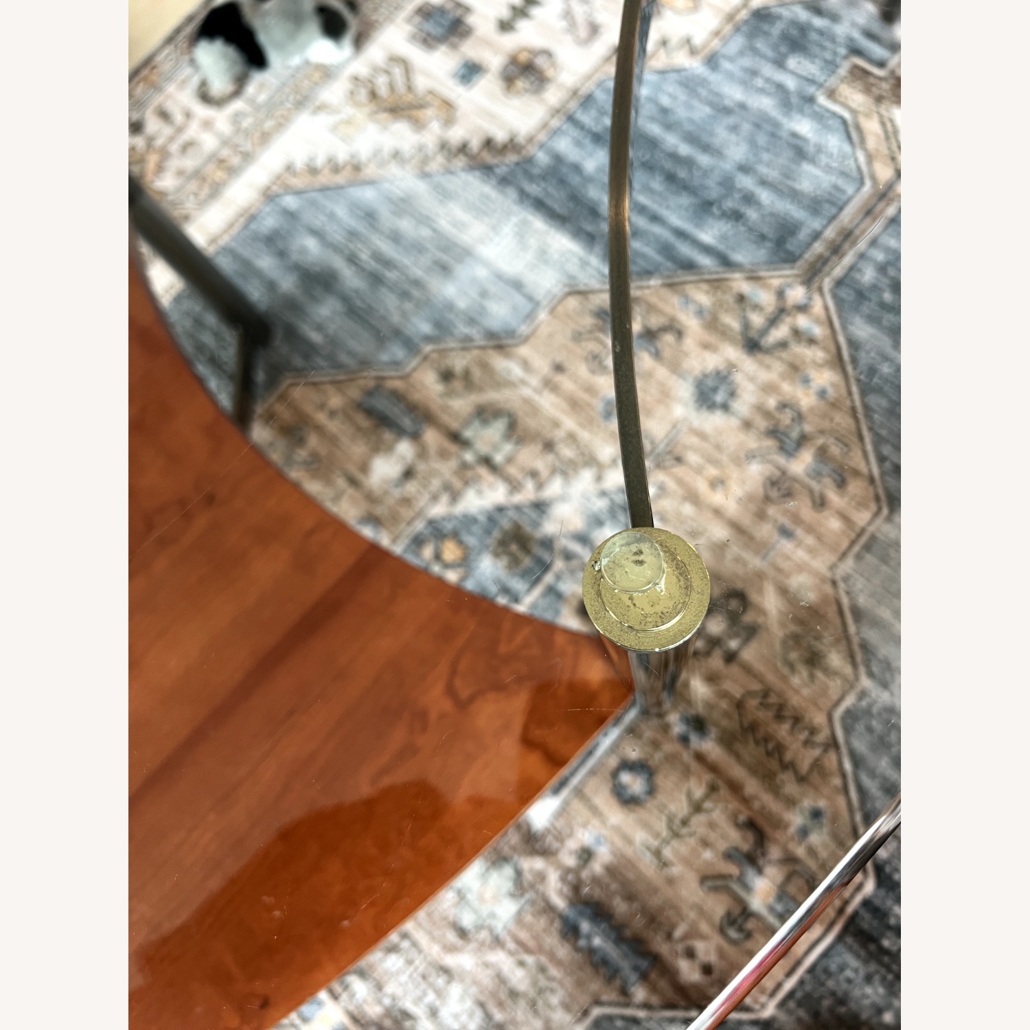 Glass & Wood Coffee Table - image-4