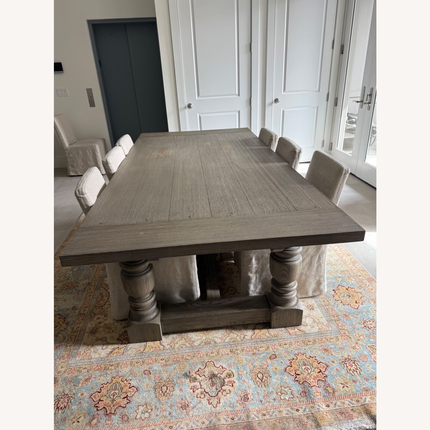 Restoration Hardware Table and 8 Chairs - image-2