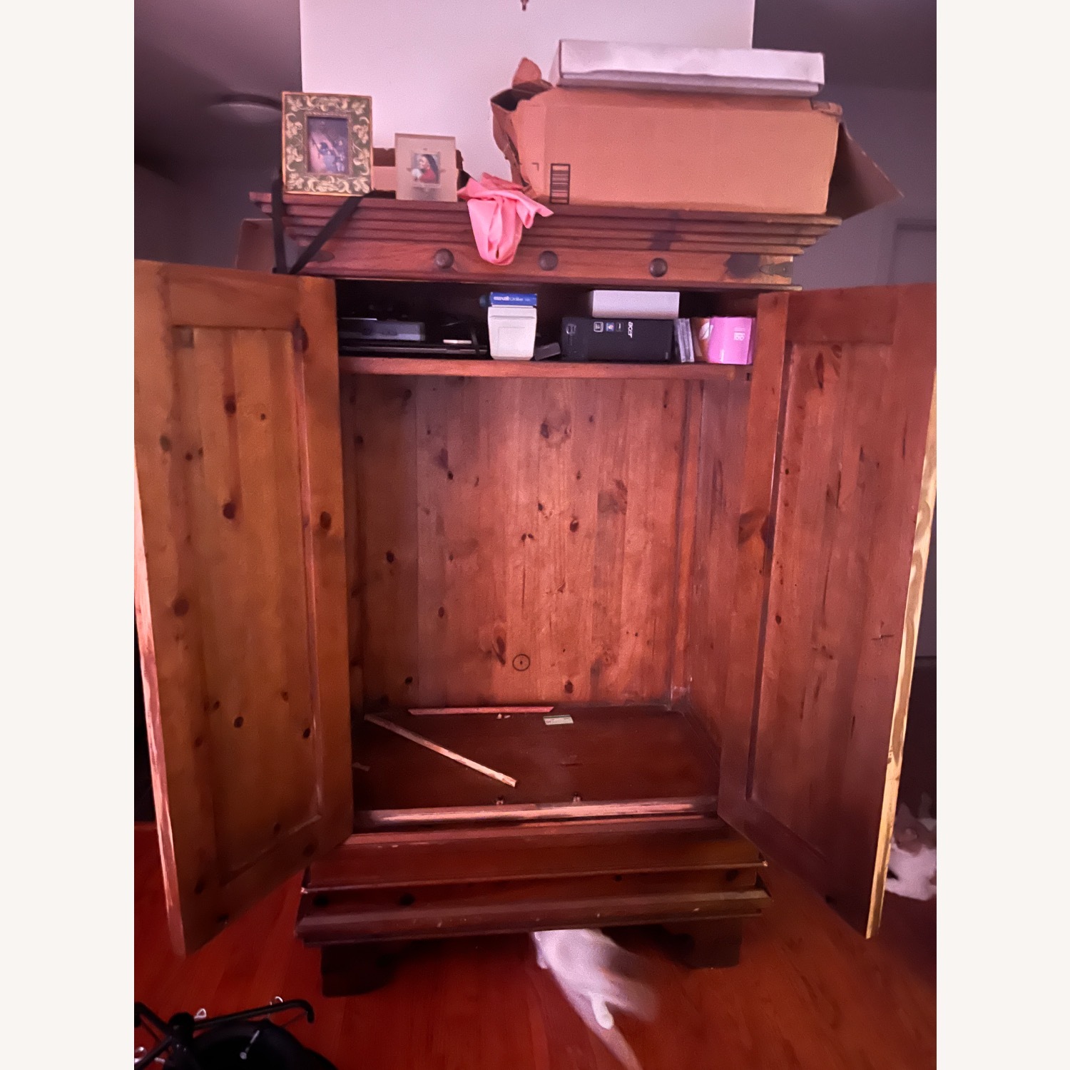 Custom Wooden Armoire Wardrobe - image-2