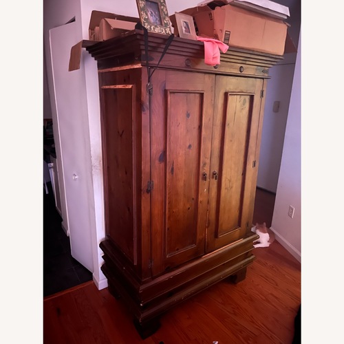 Used Custom Wooden Armoire Wardrobe for sale on AptDeco