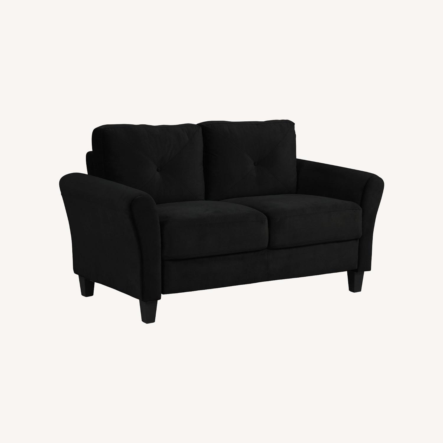 Black Loveseat - image-0