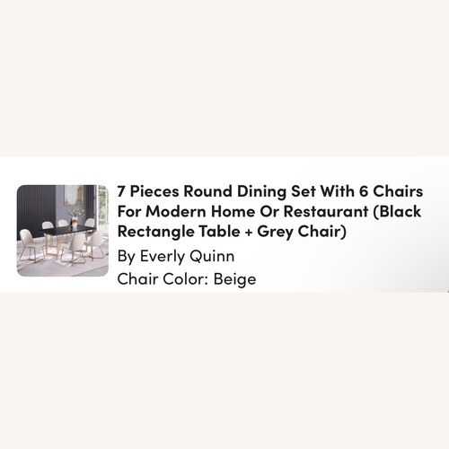 Used Art Deco Dining Room Set  for sale on AptDeco