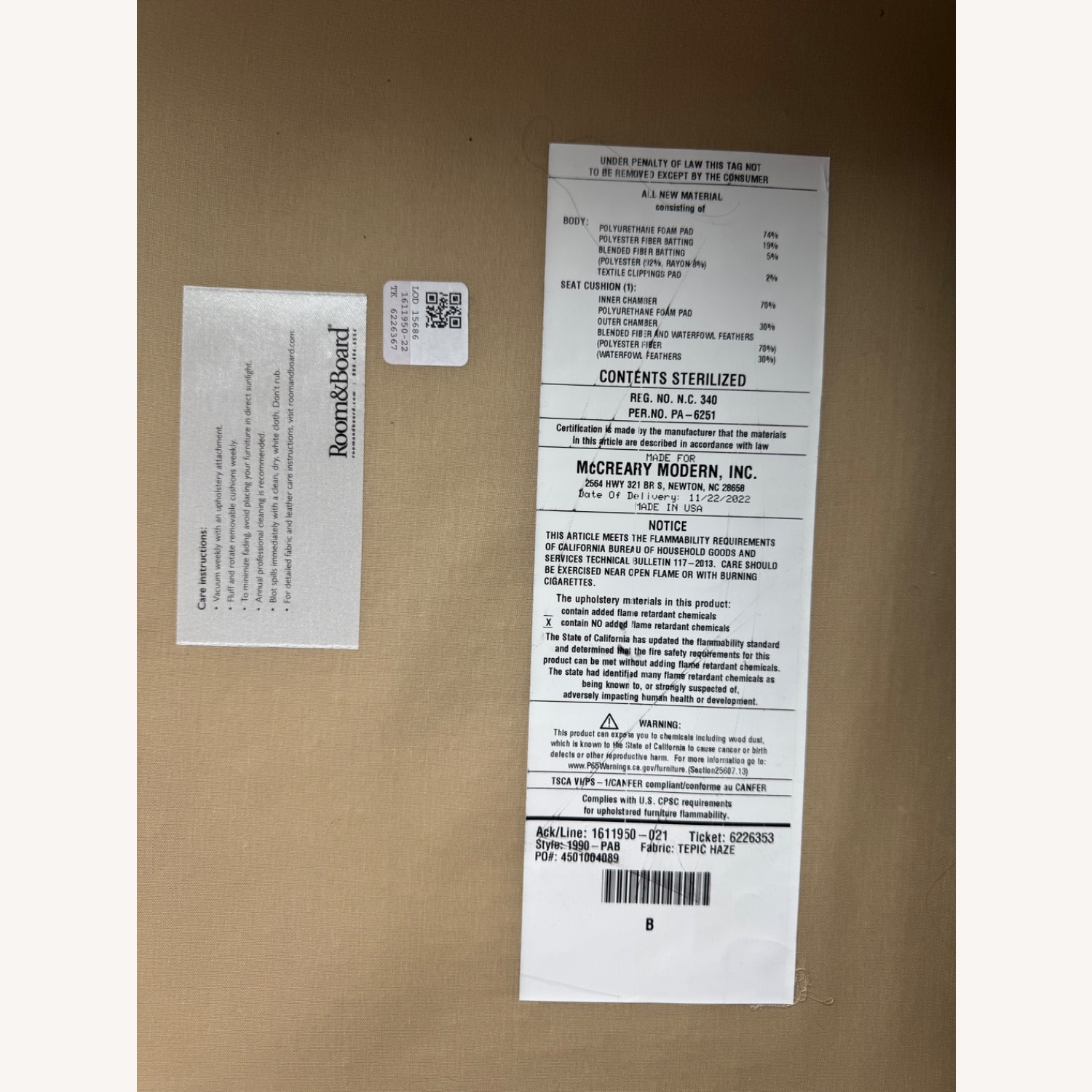 Room & Board Jasper Sofa - image-6