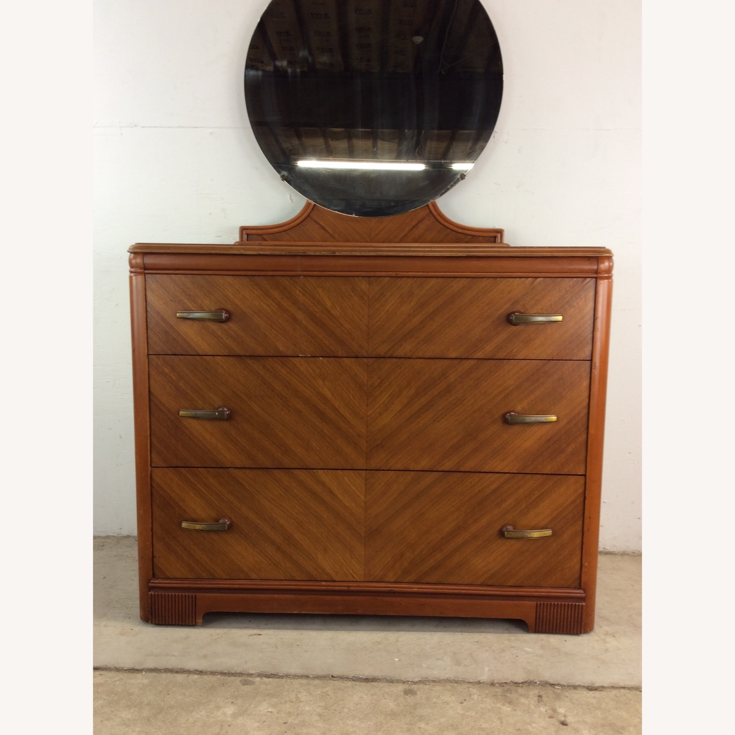 Art Deco 3 Drawer Chest with Mirror - image-3