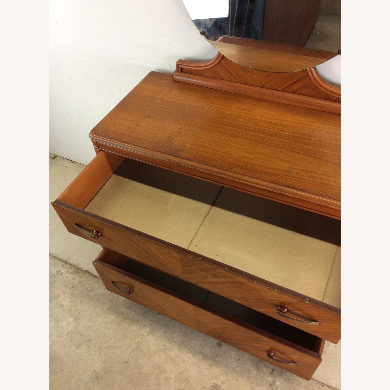 Art Deco 3 Drawer Chest with Mirror - image-17