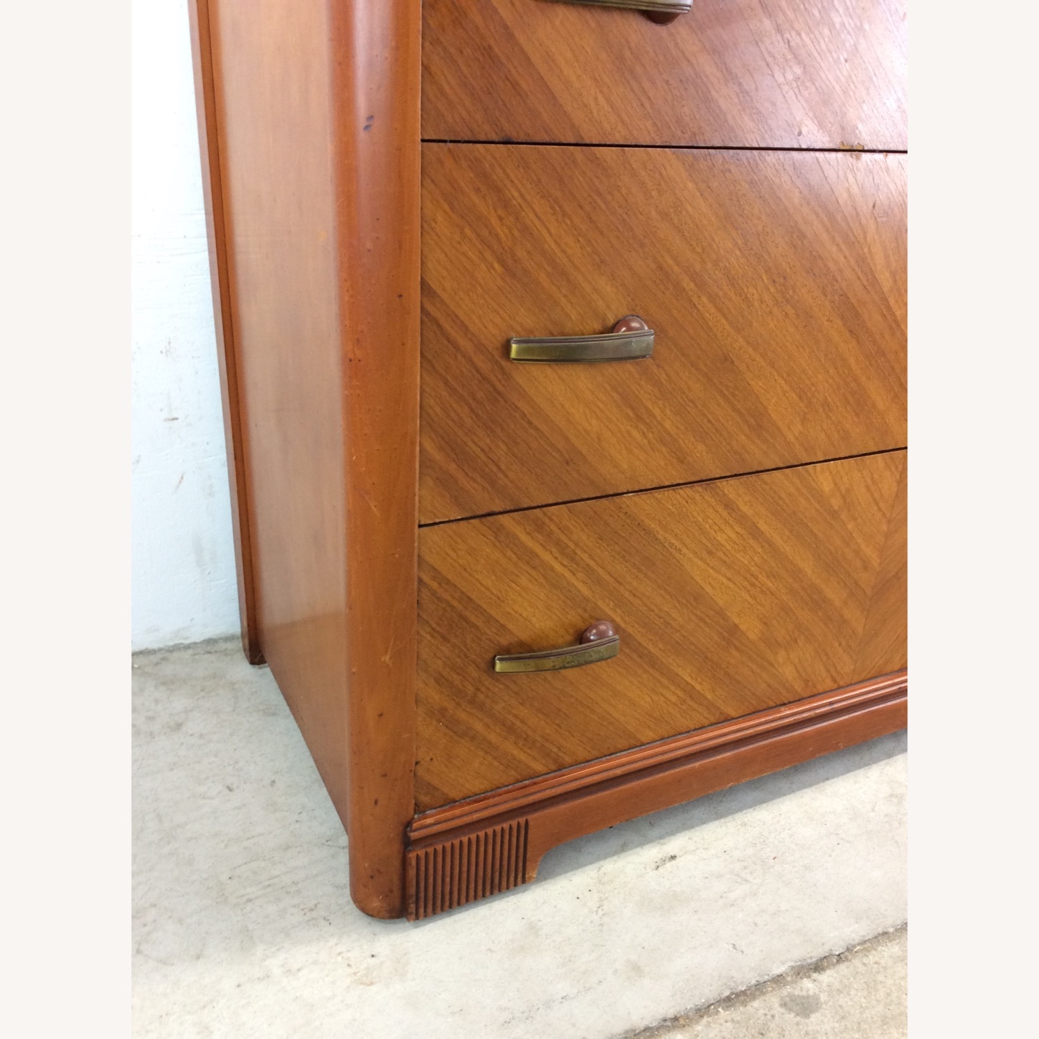 Art Deco 3 Drawer Chest with Mirror - image-9