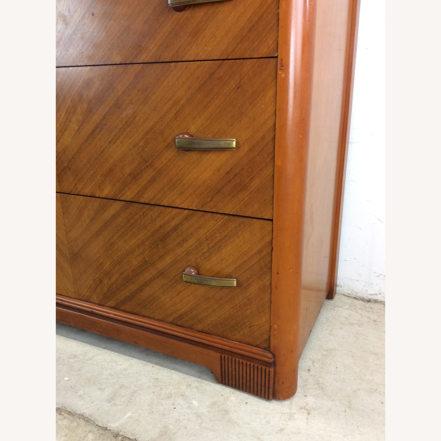Art Deco 3 Drawer Chest with Mirror - image-7