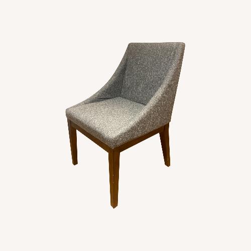 Used 4 West Elm Curved Upholstered Dining Chairs for sale on AptDeco