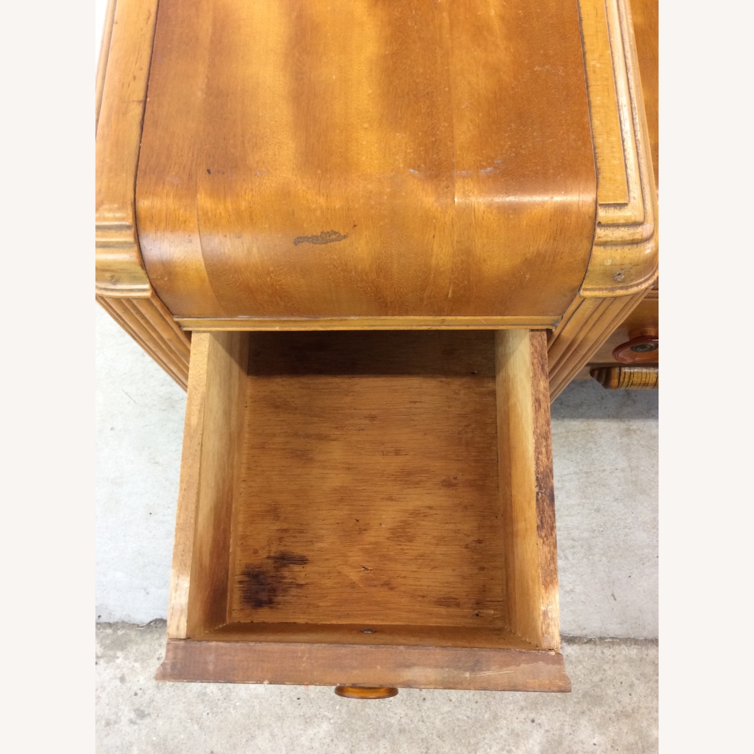 Art Deco Waterfall Vanity with Mirror & Stool - image-24