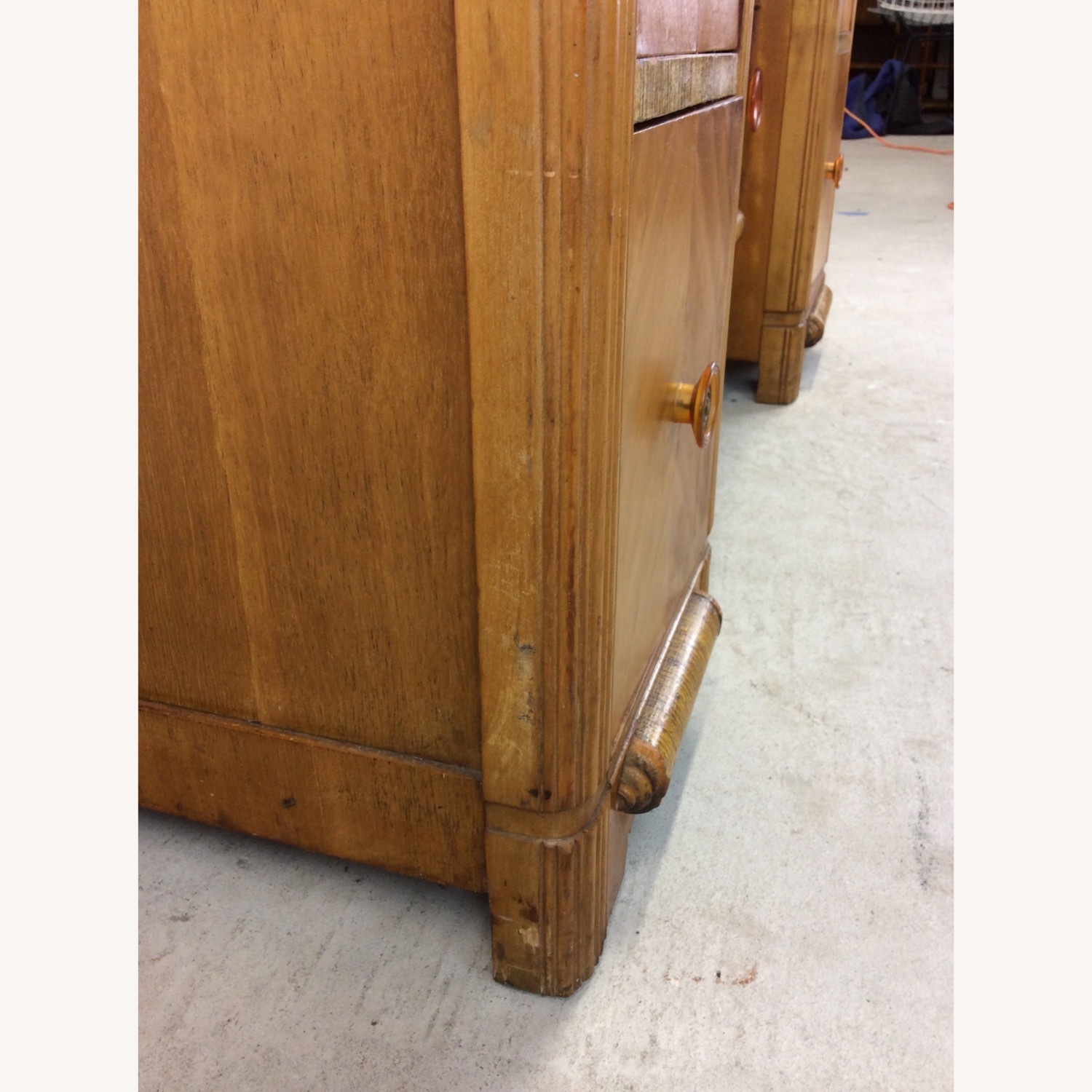 Art Deco Waterfall Vanity with Mirror & Stool - image-13