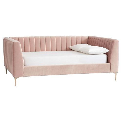 Used Avalon Full-sized Dusty Rose Velvet Daybed for sale on AptDeco