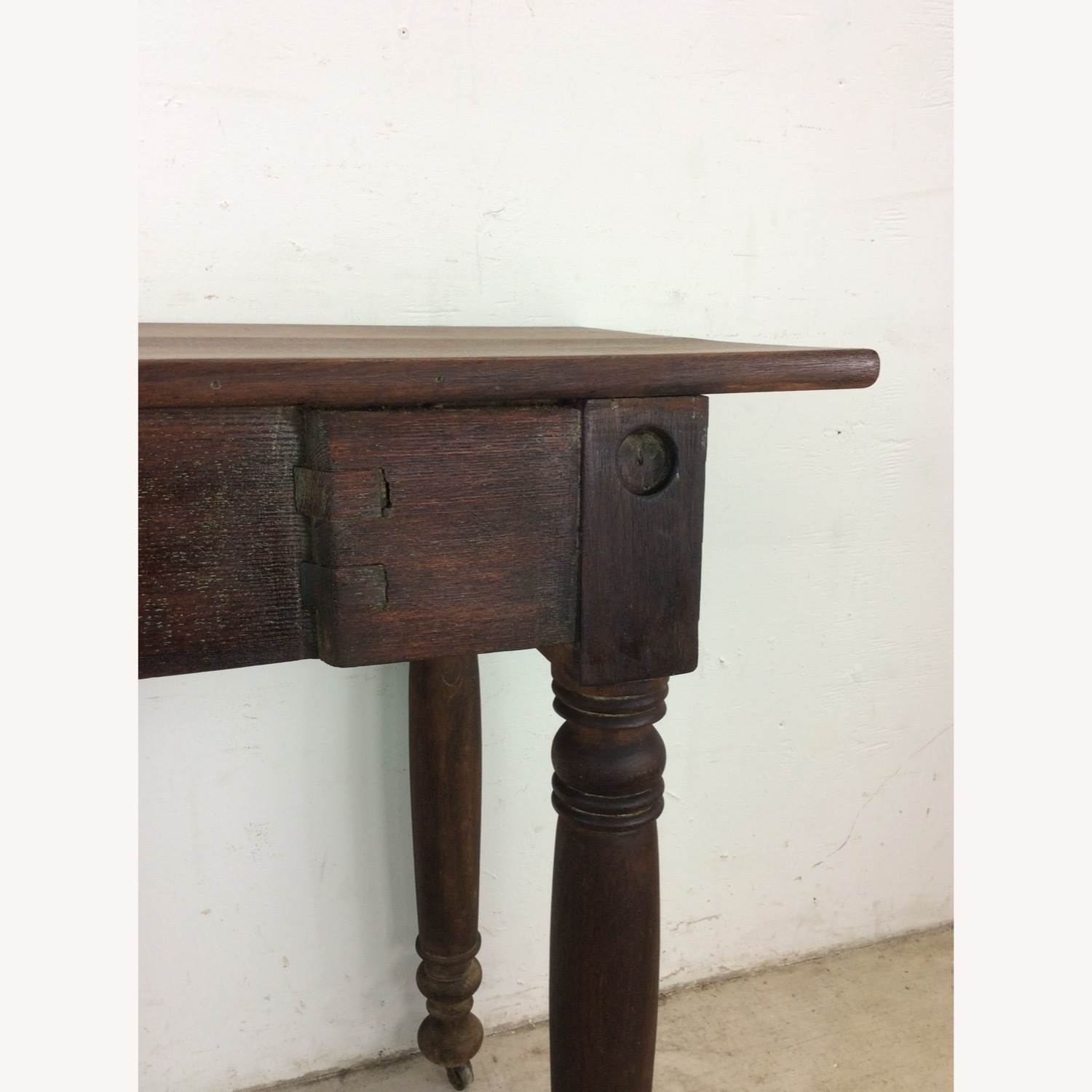Antique Entryway Sofa Console Table  - image-11