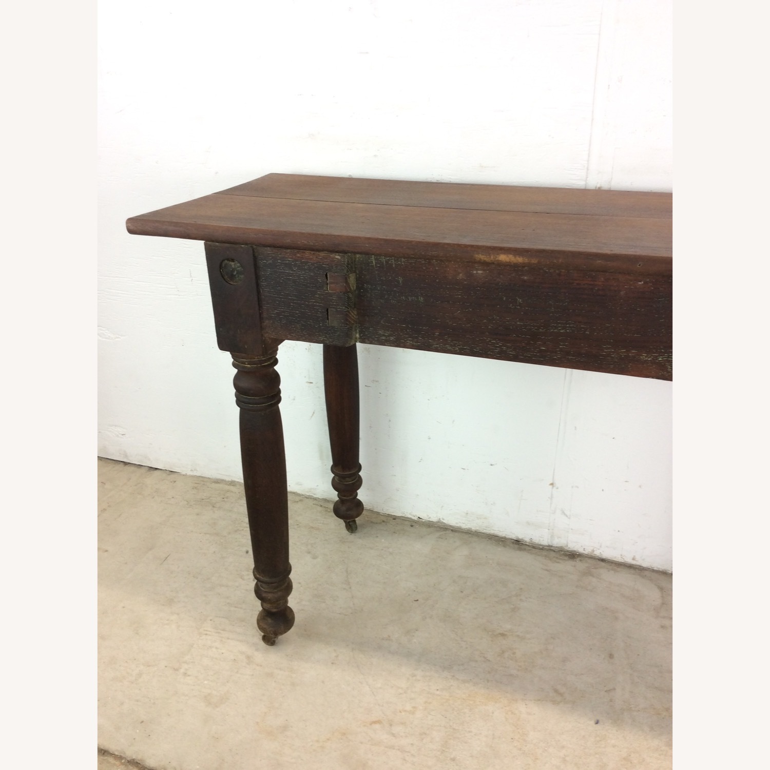 Antique Entryway Sofa Console Table  - image-21