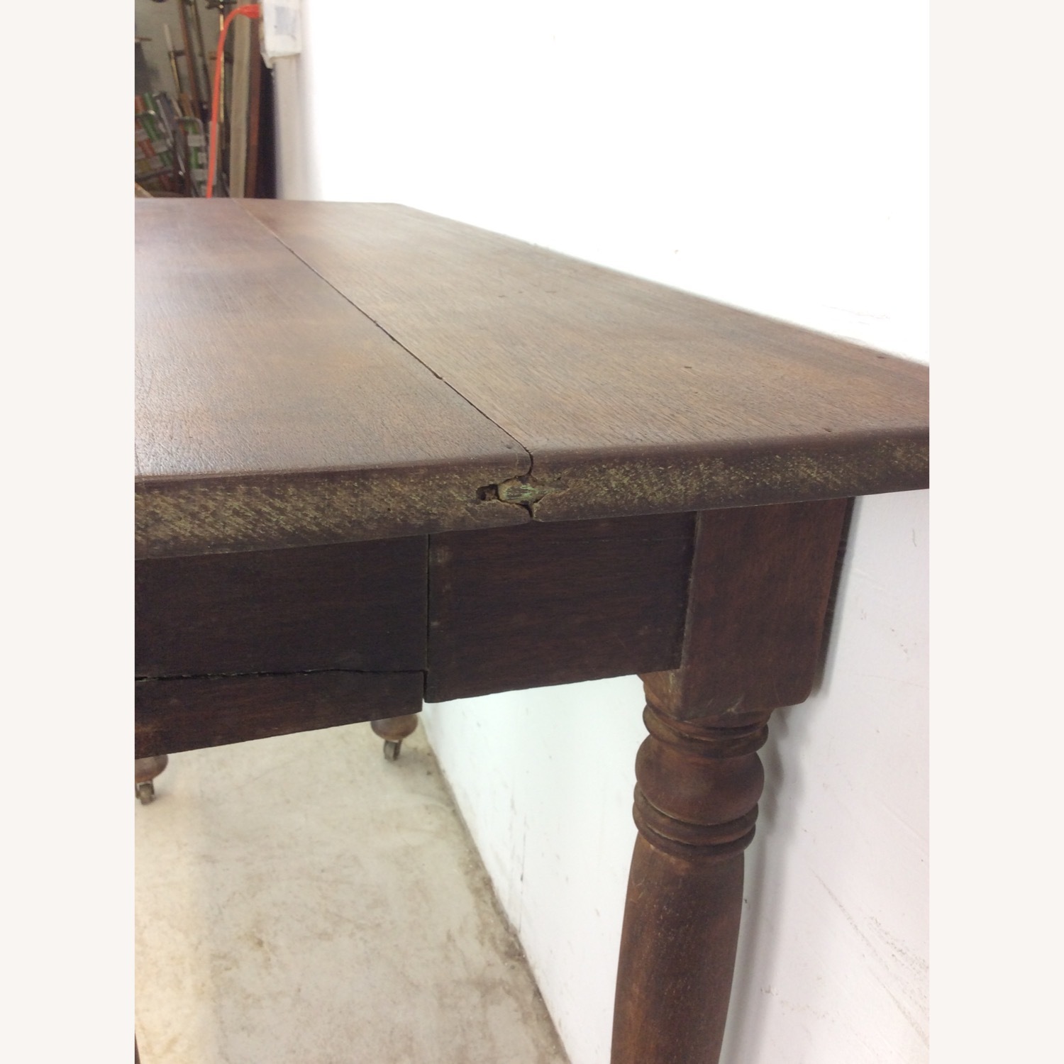 Antique Entryway Sofa Console Table  - image-8