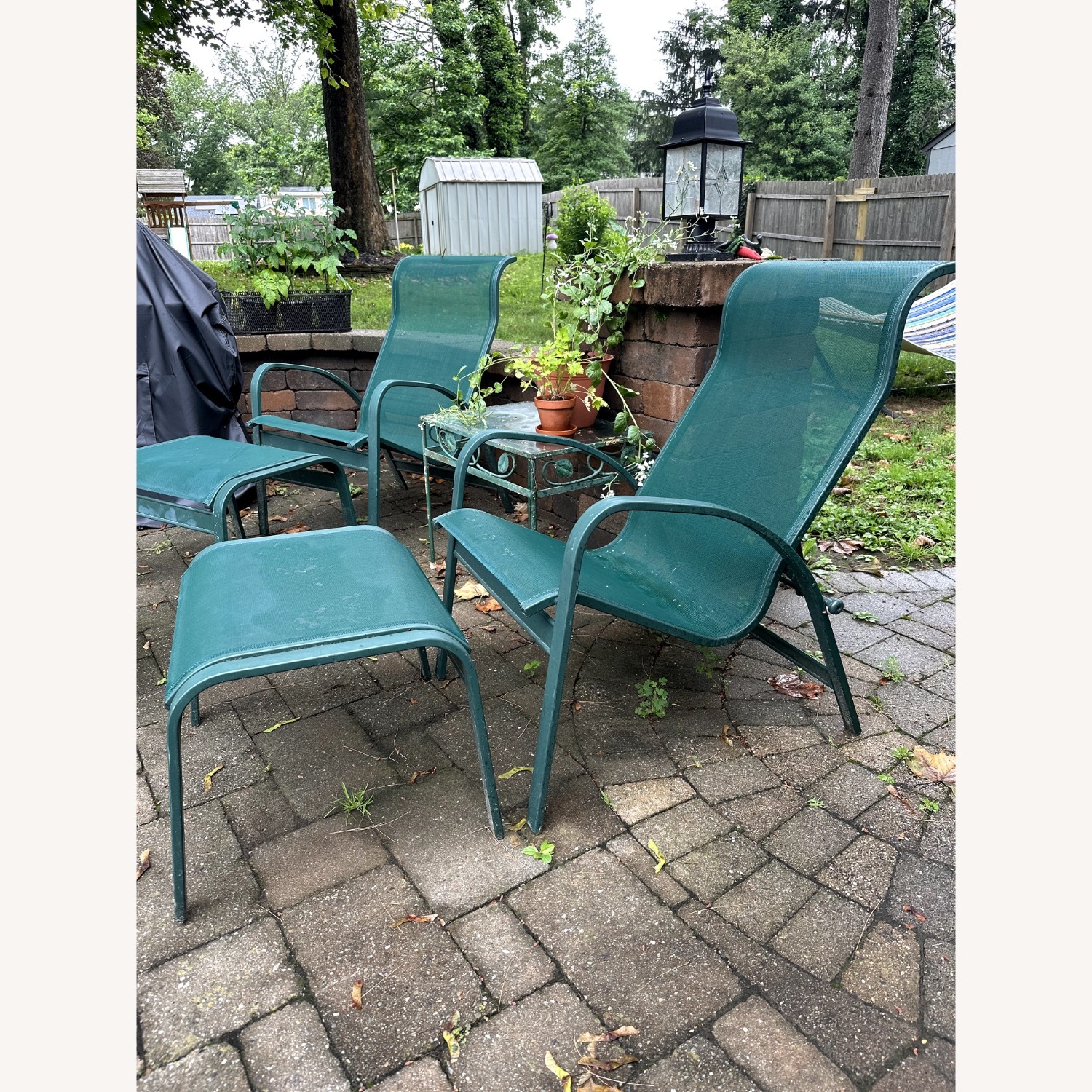 Vintage Green Telescope Casual Outdoor Set  - image-2