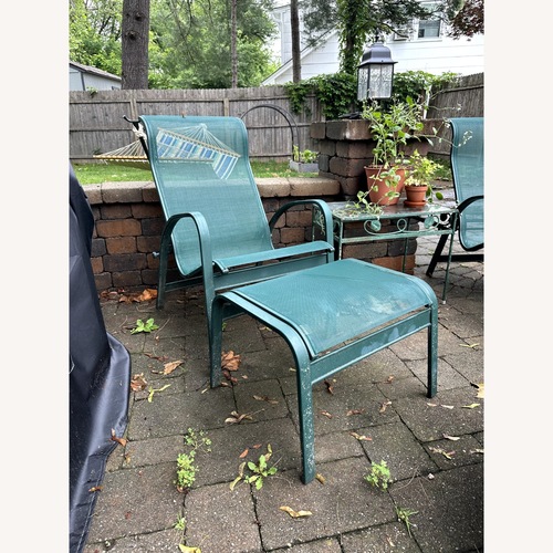 Used Vintage Green Telescope Casual Outdoor Set  for sale on AptDeco