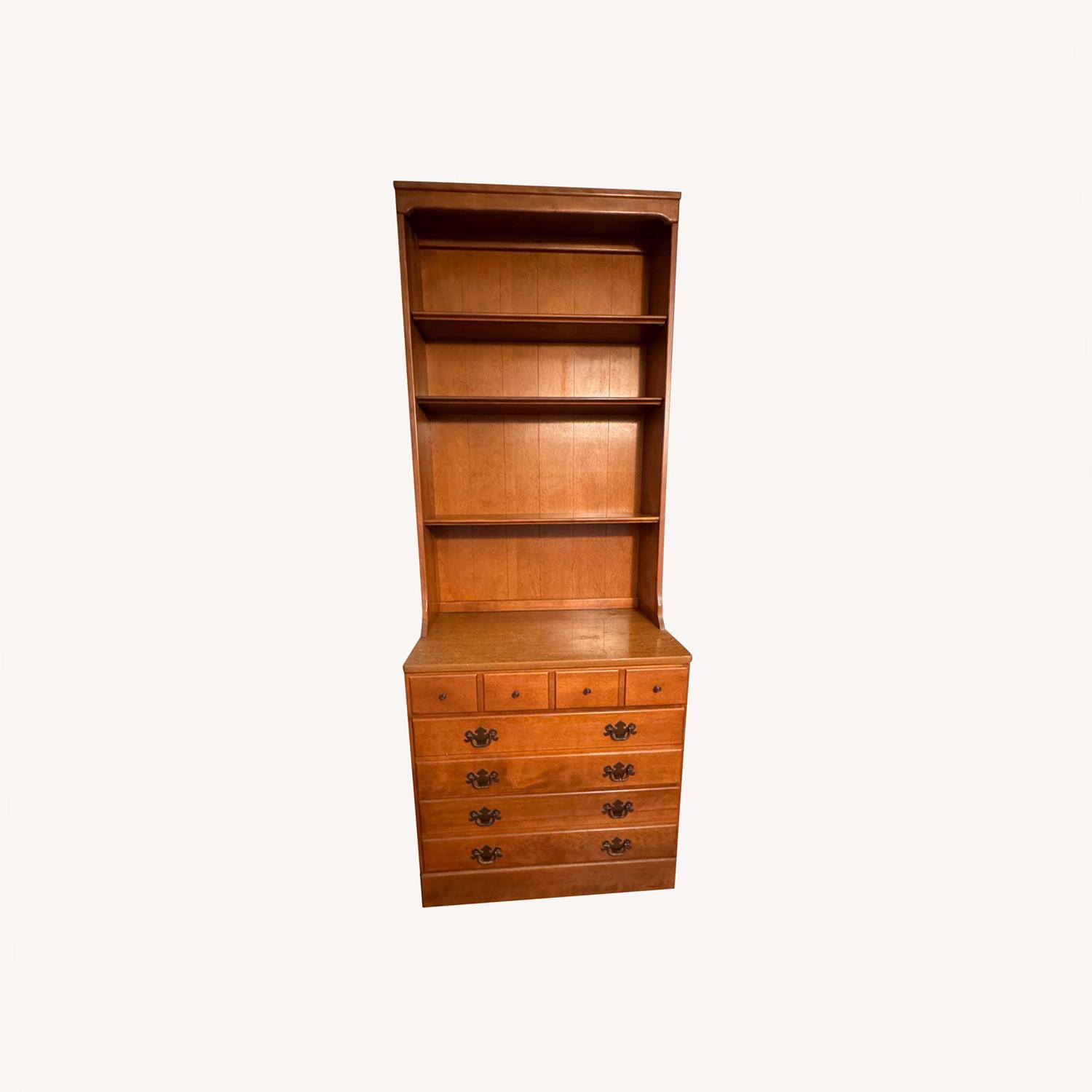 Ethan Allen Maple Chest and 3 Shelf Hutch - image-0