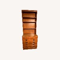 Ethan Allen Maple Chest and 3 Shelf Hutch