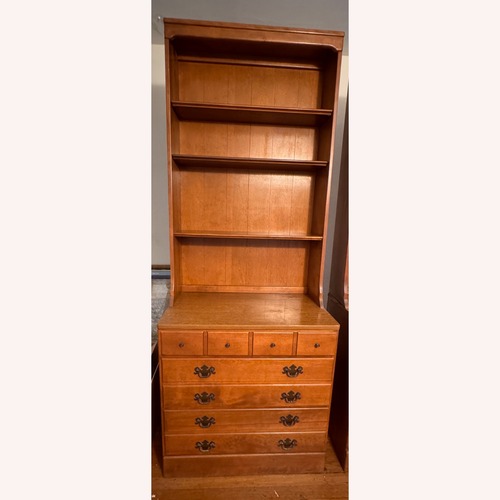 Used Ethan Allen Maple Chest and 3 Shelf Hutch for sale on AptDeco