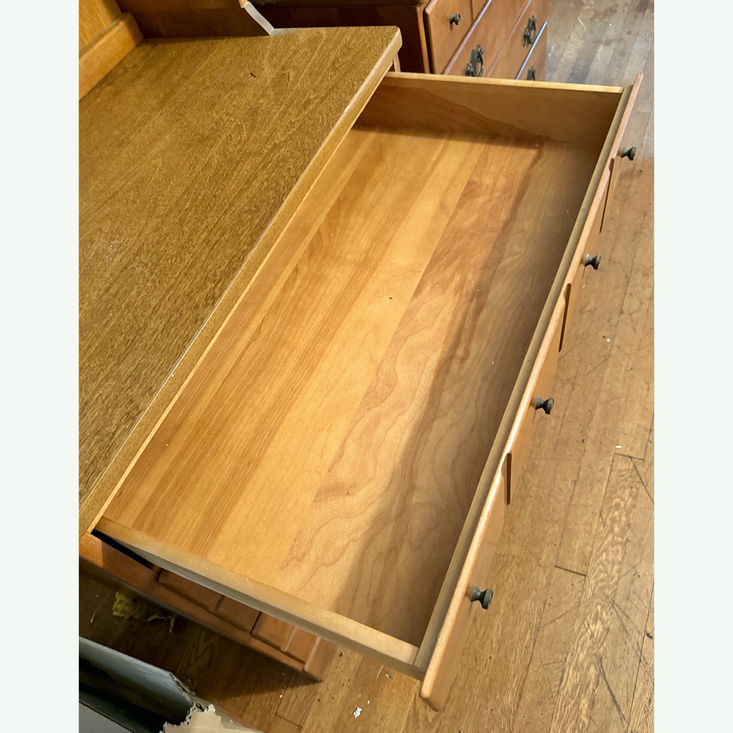 Ethan Allen Maple Chest and 3 Shelf Hutch - image-4