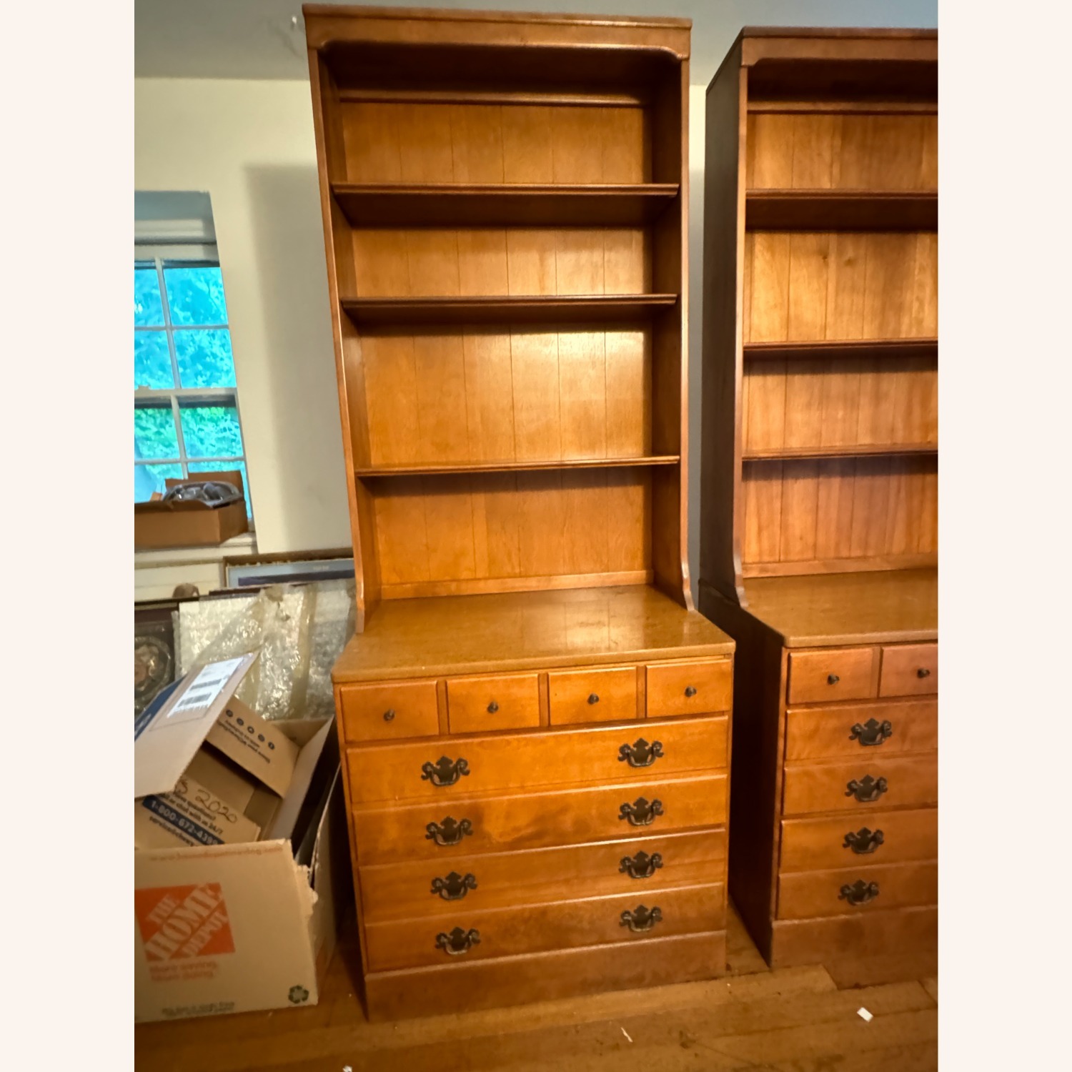 Ethan Allen Maple Chest and 3 Shelf Hutch - image-5