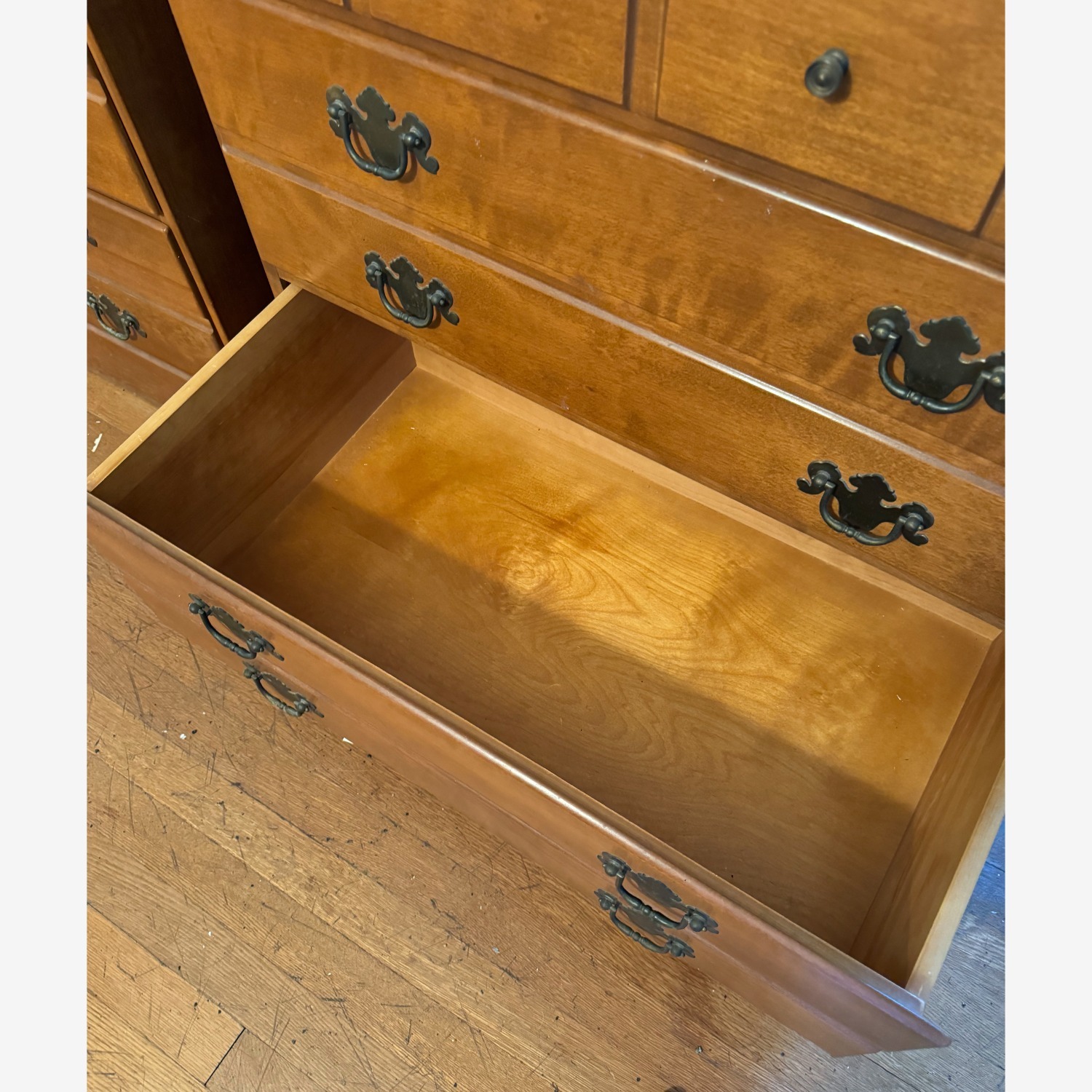 Ethan Allen Maple Chest and 3 Shelf Hutch - image-2