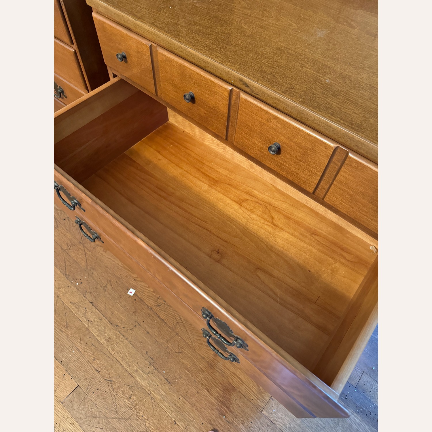 Ethan Allen Maple Chest and 3 Shelf Hutch - image-3