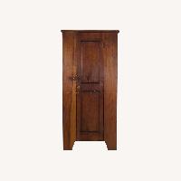 Antique American Pine Cabinet with 4 Shelves