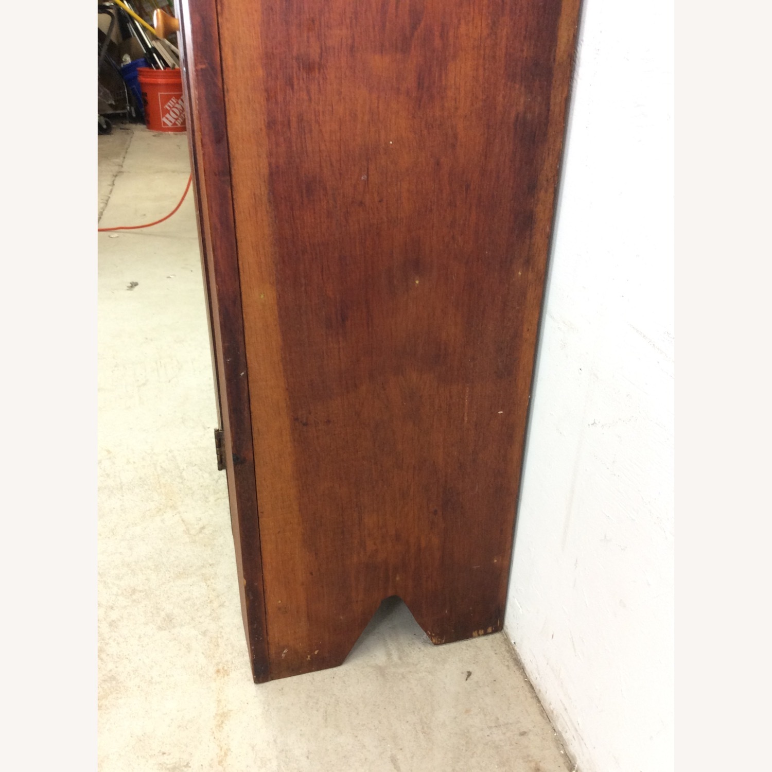 Antique American Pine Cabinet with 4 Shelves - image-20